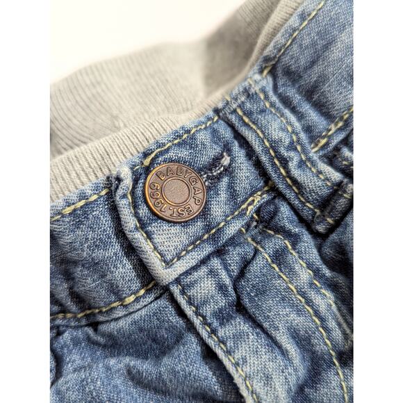Baby Gap Lined Jeans 1969 Original Denim | Size 18-24M | Adjustable Waist Warm - Picture 4 of 9